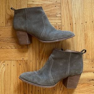 Madewell Brenner Ankle Bootie - Mink / Green, Size 9